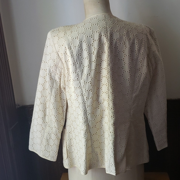TALBOTS Eyelet Open Jacket size 8 - Picture 3 of 6